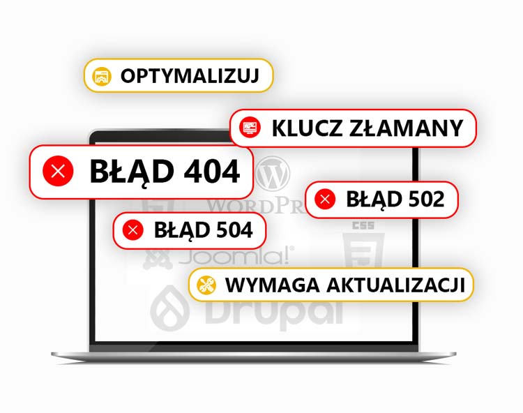 Opieka nad stronami internetowymi, Administracja - Opitek Design - Grafik w UK